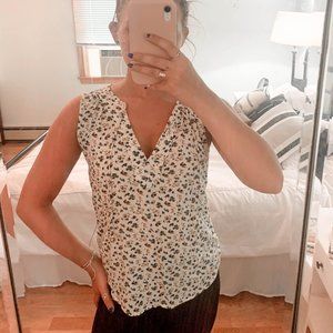V Neck Patterned Tank